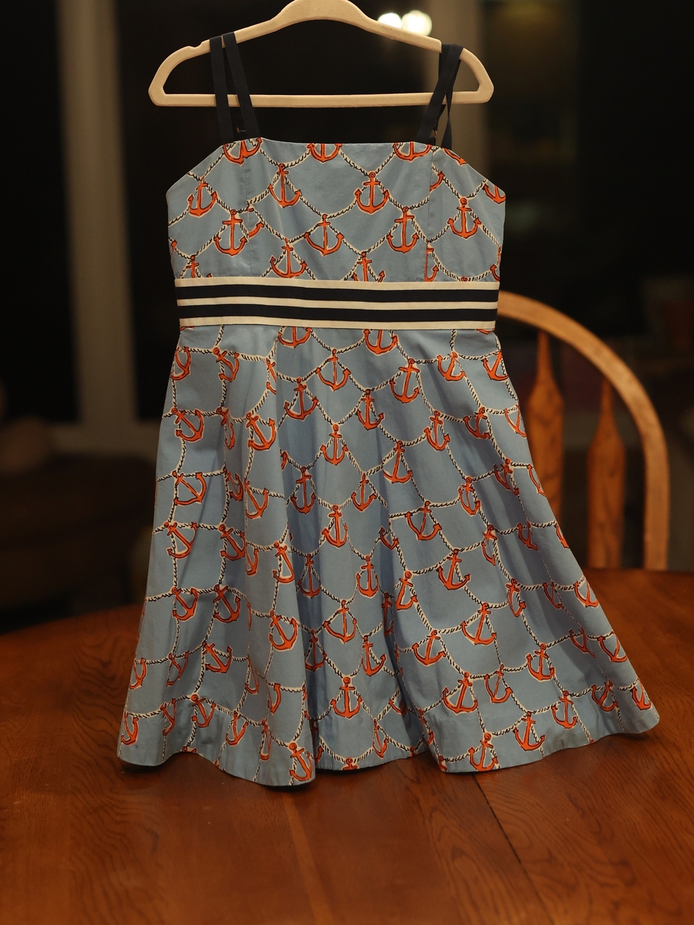 Lilly Pulitzer Blue Dress with Anchor Print Size 5